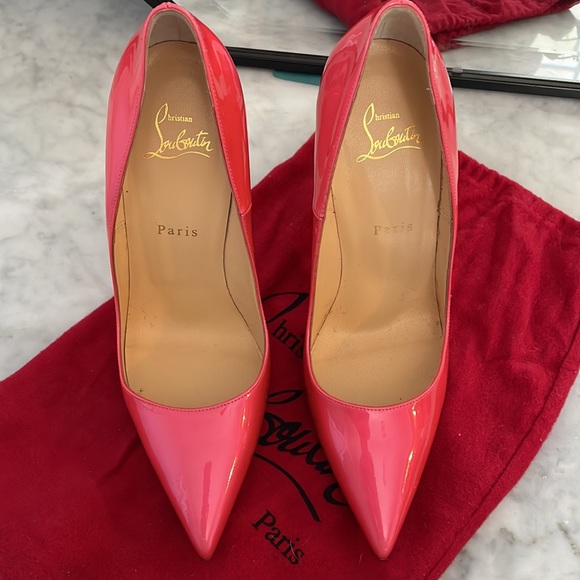 CHRISTIAN LOUBOUTIN So Kate 120 Patent Leather Hot Pink - Picture 3 of 10